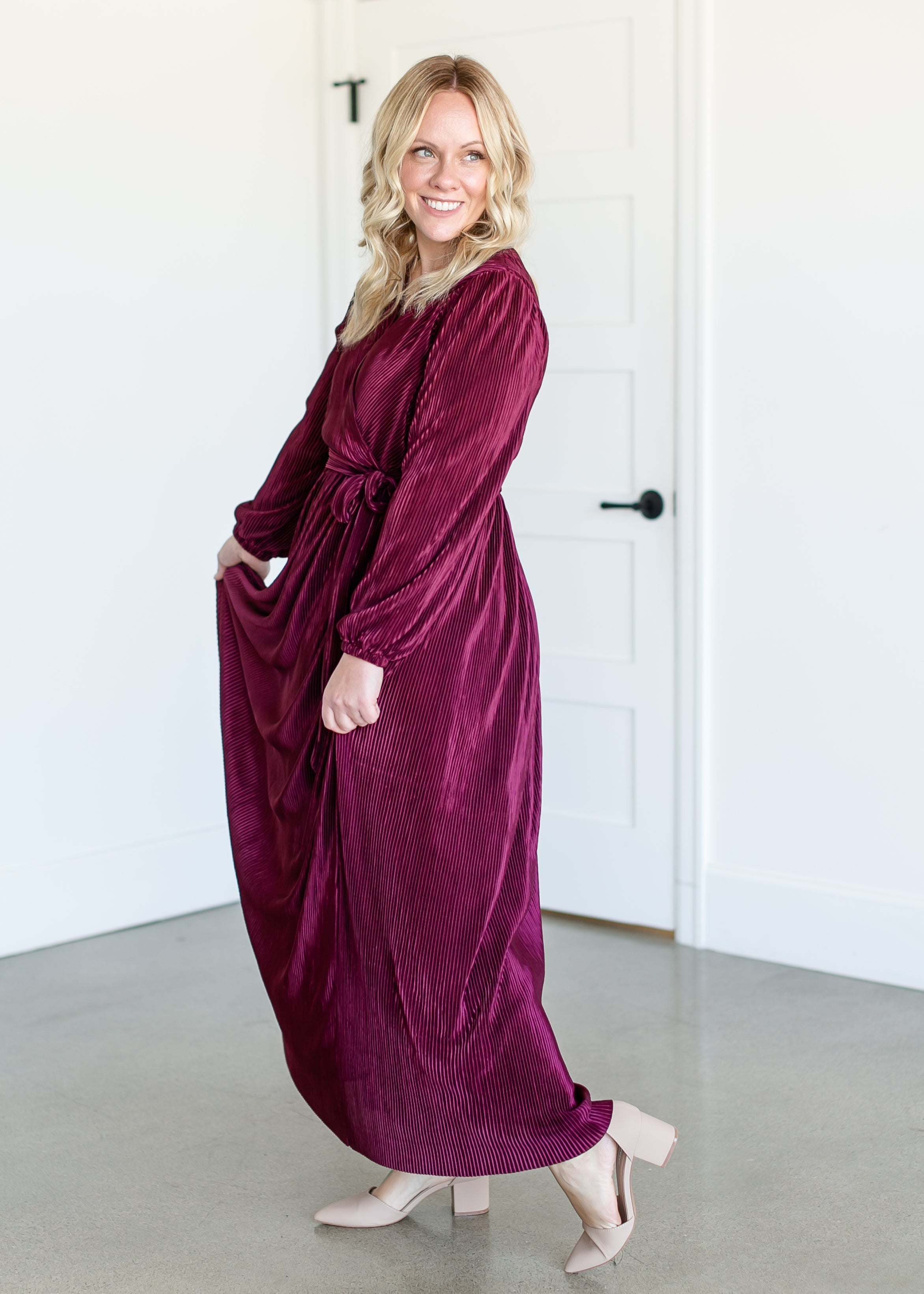 Marilyn Faux Wrap Maxi Dress