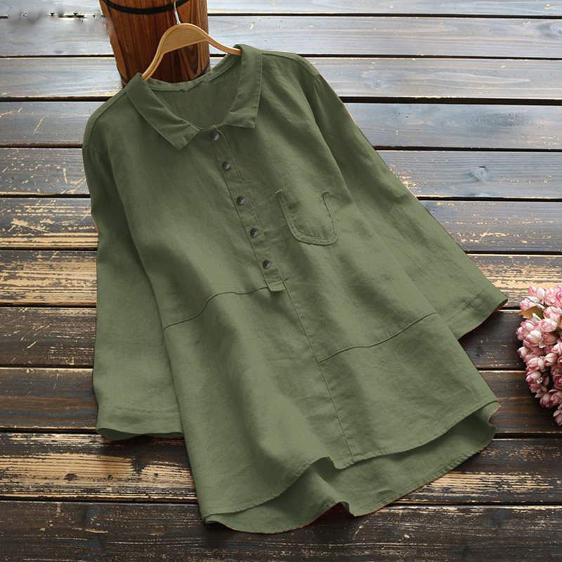 Linen Cotton Casual Shirt-Buy 3 Free Shipping