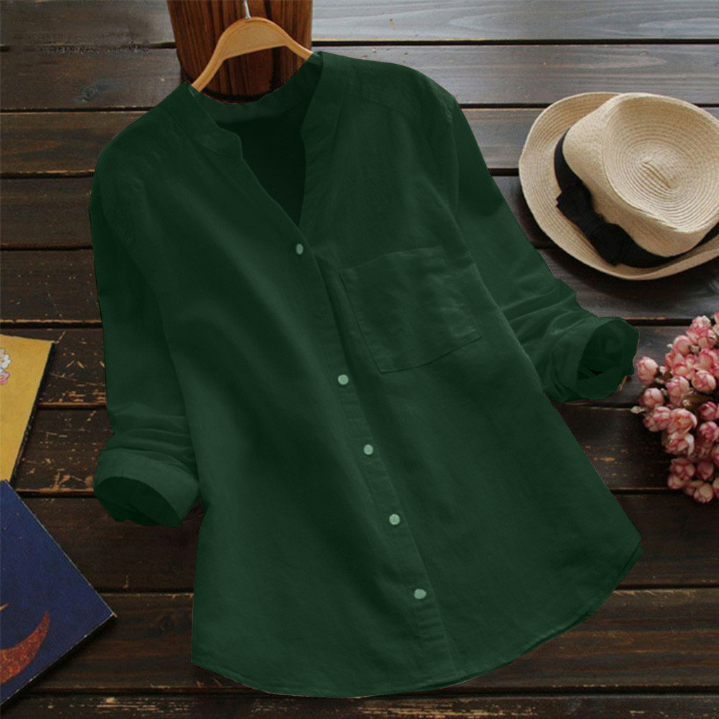 Linen Cotton Casual Loose Shirt-Buy 3 Get Free Shipping