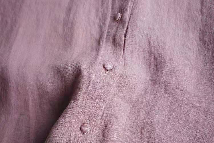 Linen Cotton Embroider Casual Shirt-Buy 3 Free Shipping