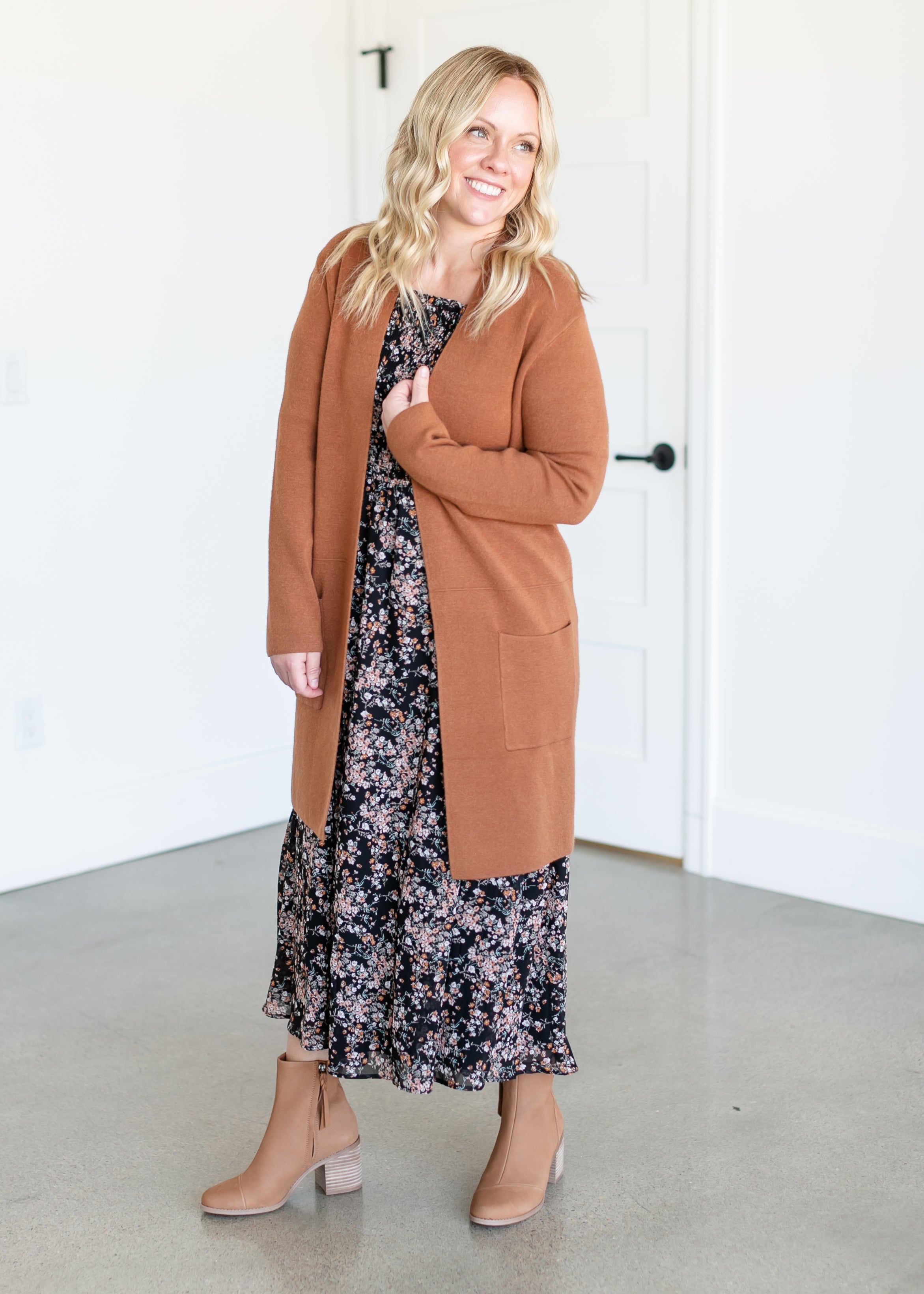 Pepper Square Neck Midi Dress