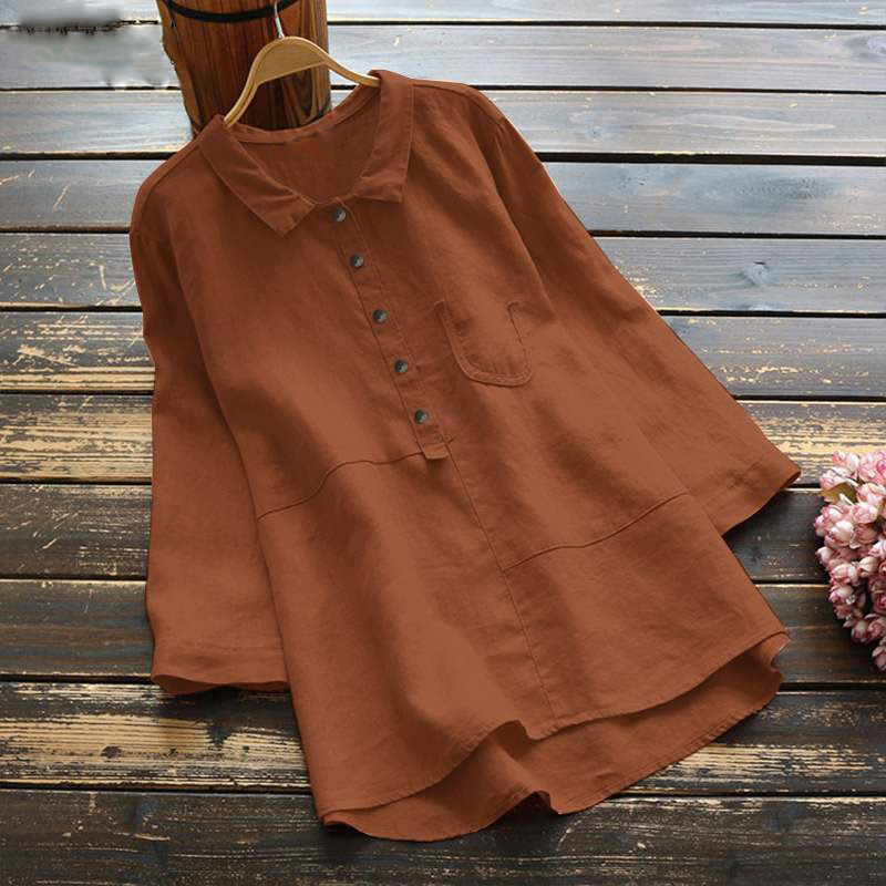 Linen Cotton Casual Shirt-Buy 3 Free Shipping