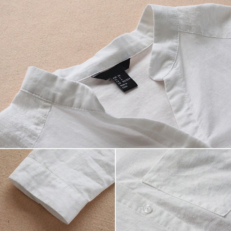 Linen Cotton Casual Loose Shirt-Buy 3 Get Free Shipping